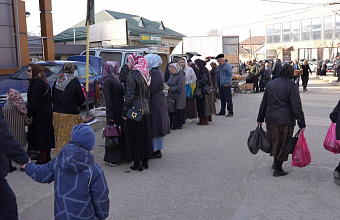 Ярмарка сельхозпродукции в честь юбилея муниципалитета прошла в Казбековском районе