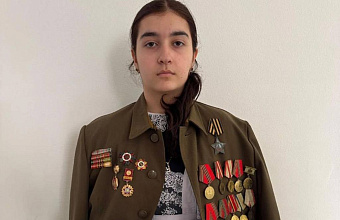 Правнучка участника Великой Отечественной войны участвует в акции «100 дней до Победы»