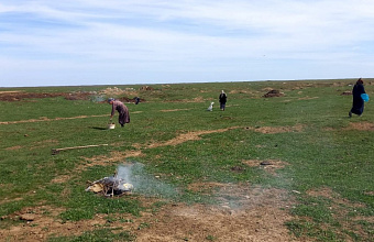 Более гектара сельхозземель, захламленных отходами, очищено в Ногайском районе